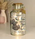 Personalised Me to You Moon & Back LED Light Up Jar