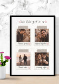Love looks good on us a4 print