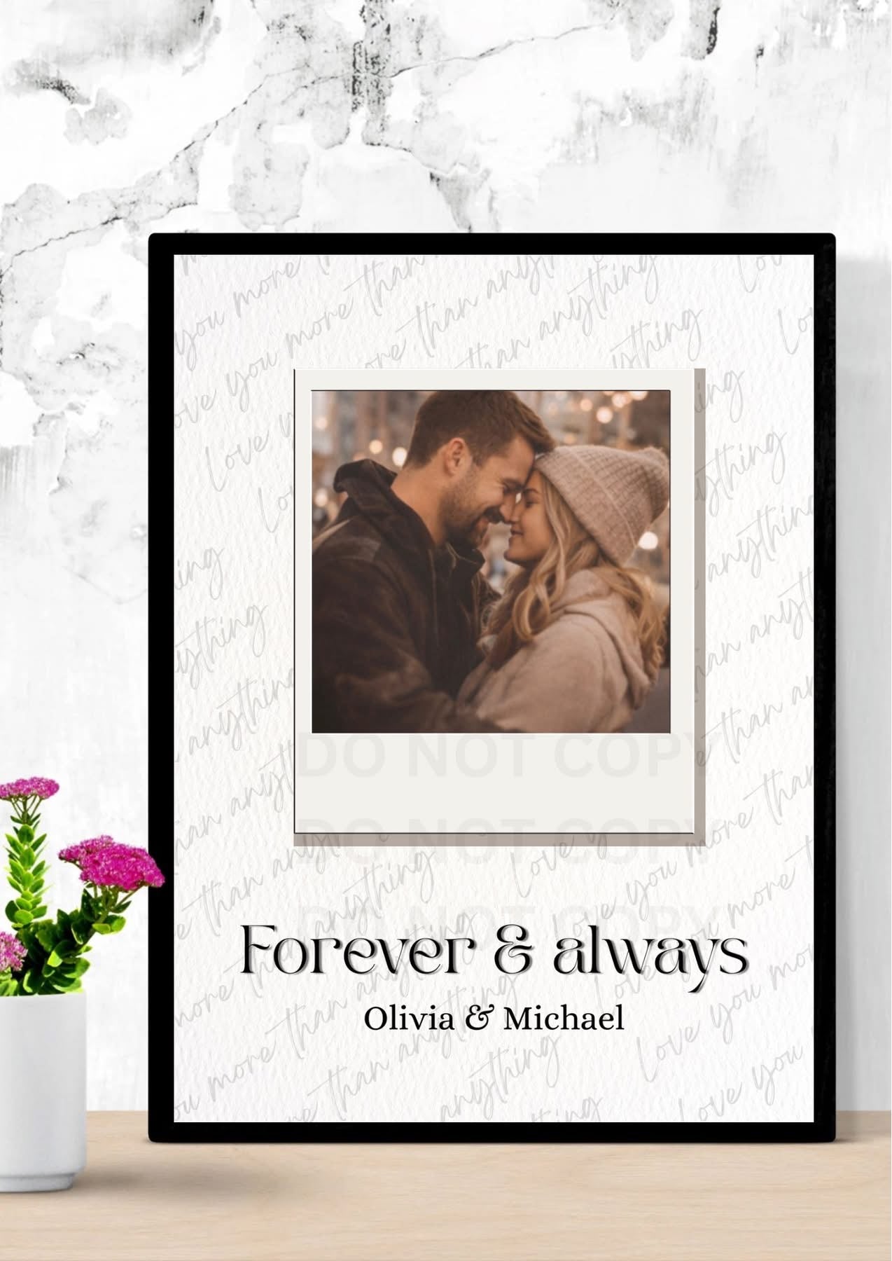 Forever and always a4 print