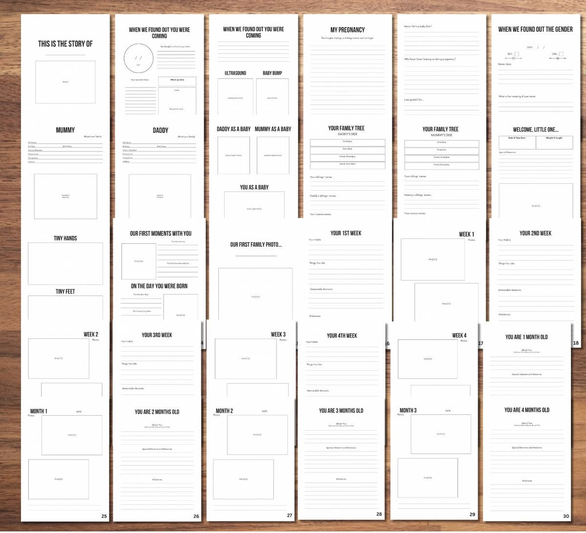 My first 5 years memory book