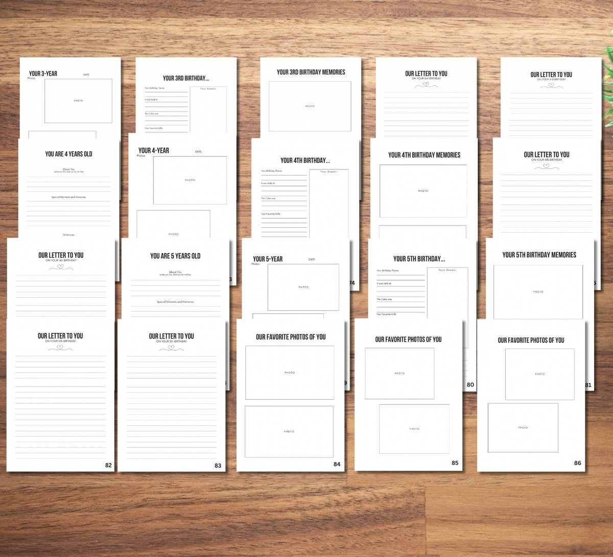 My first 5 years memory book