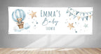 Bear In Hot Air Balloon Baby Shower PVC Banner 1ft x 3ft