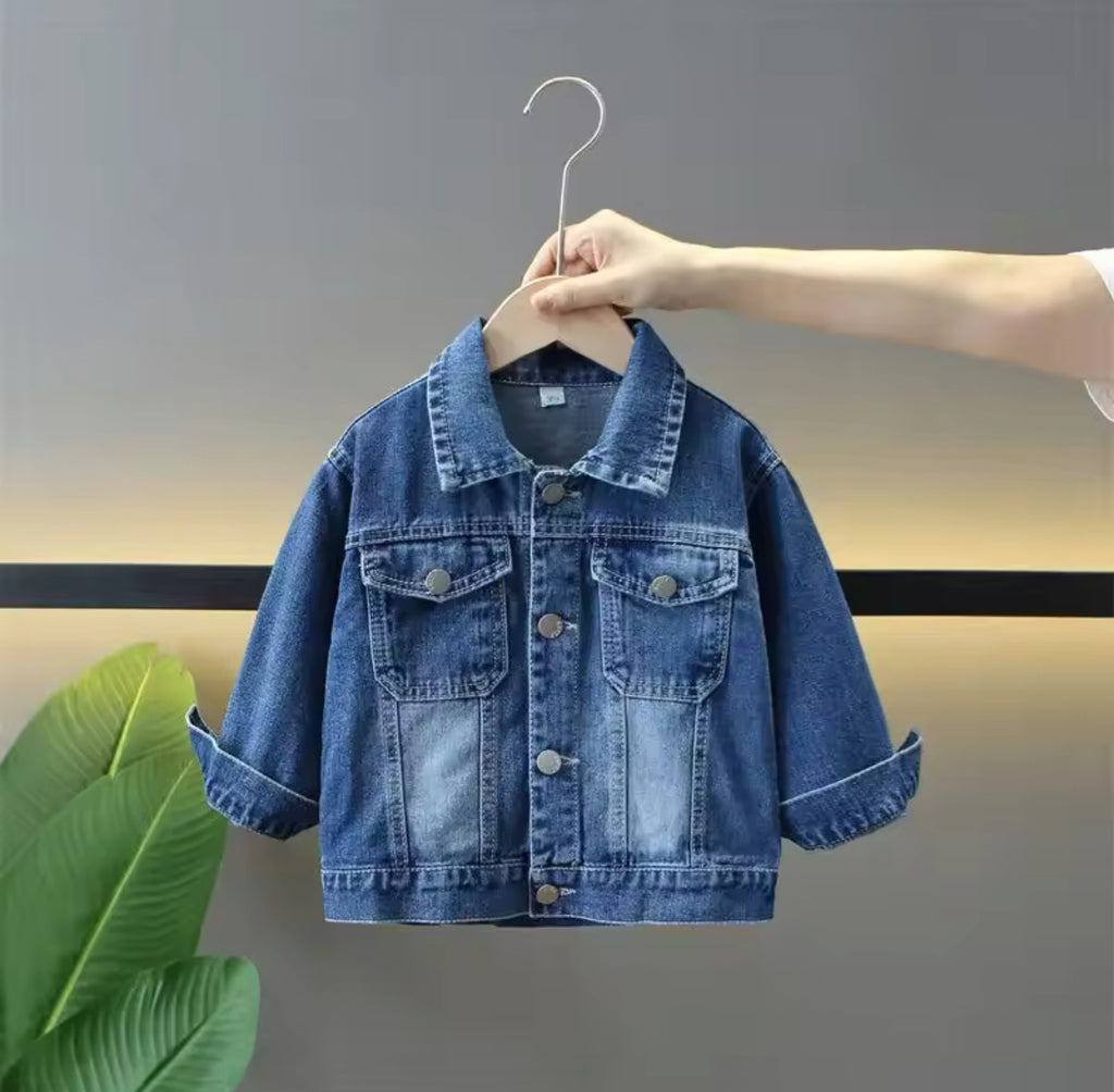 Personalised Blue unisex denim style jacket