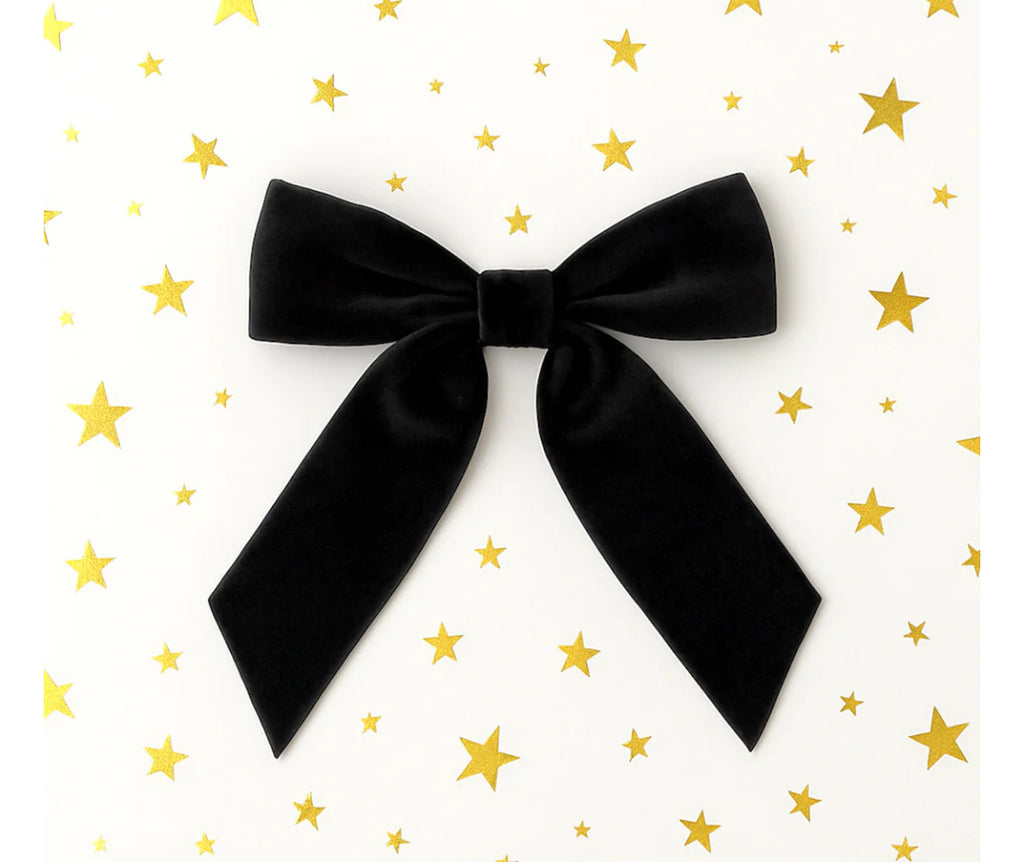 Personalised velvet hair bows