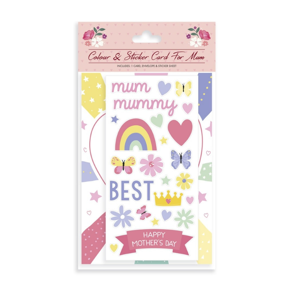 Colour and create your own Mother’s Day card
