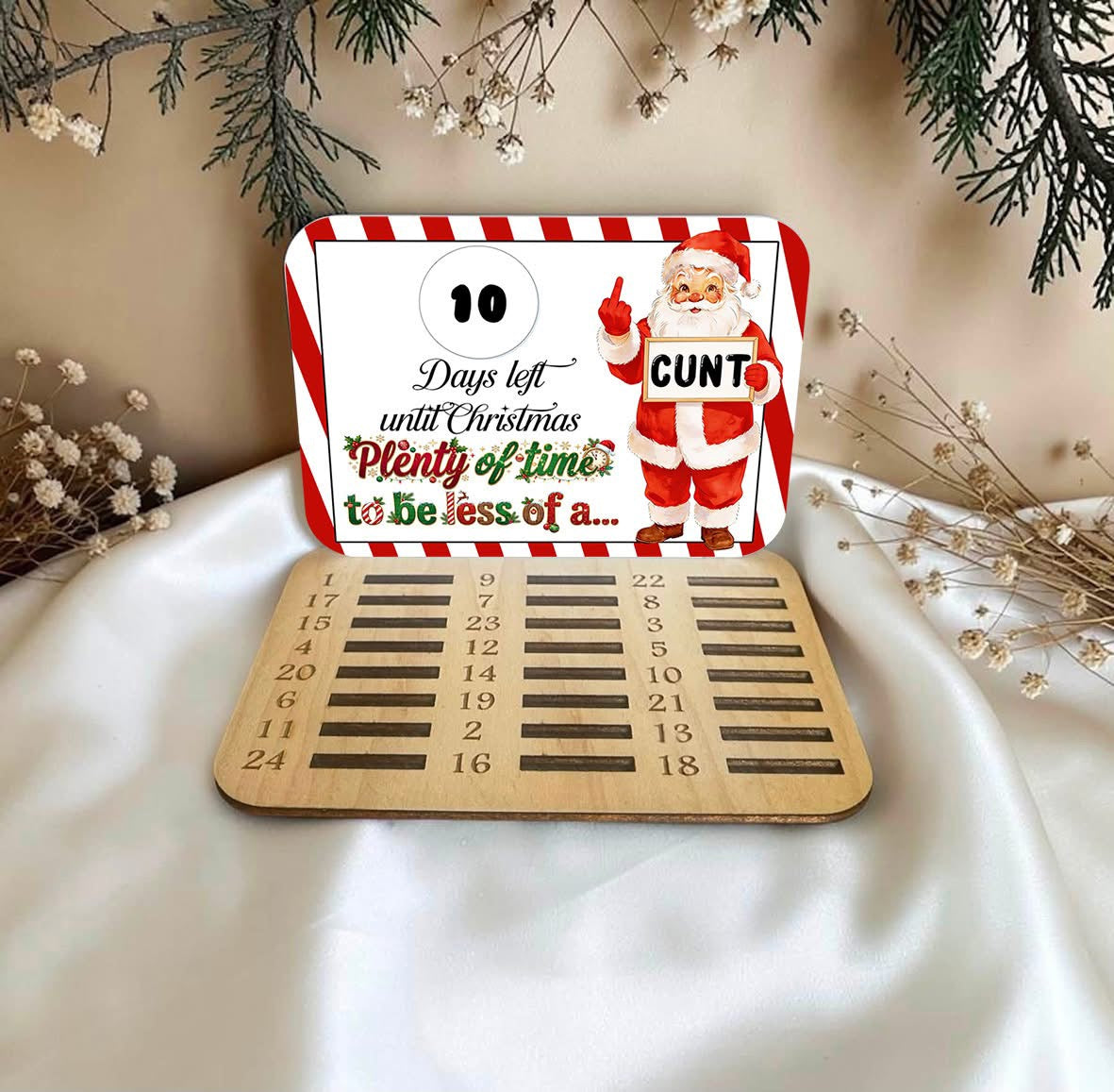 Adult funny coin advent calendars