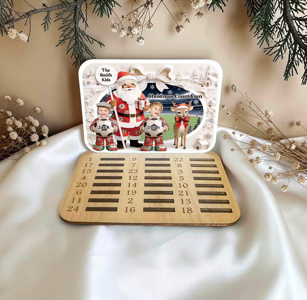 Personalised football photo advent