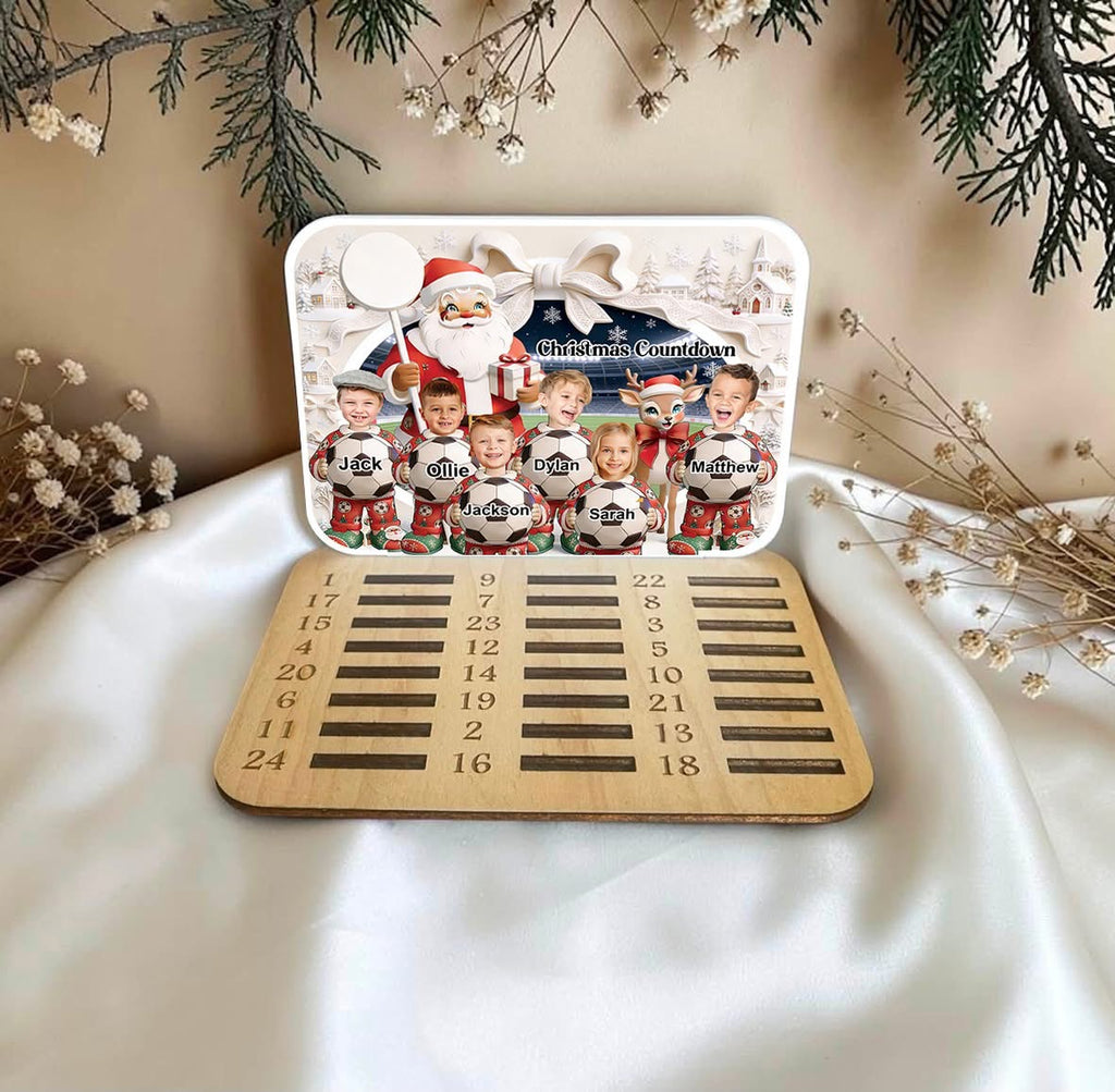 Personalised football photo advent