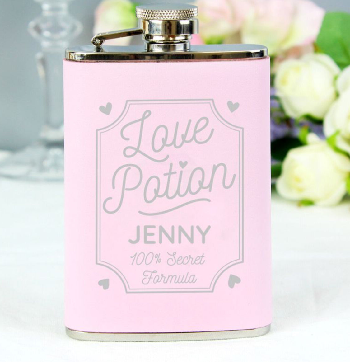 love potion hip flask