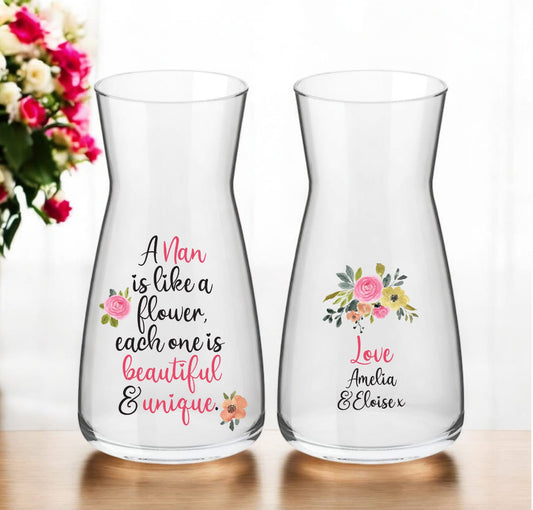 Like a flower personalised vase