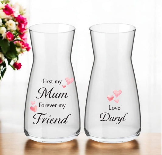 Love you heart vases