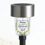 Silver bow photo solar light