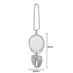 Double sided angel wing pendant