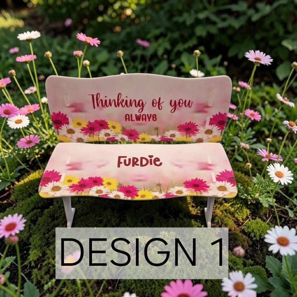 Large UV Printed memorial Bench