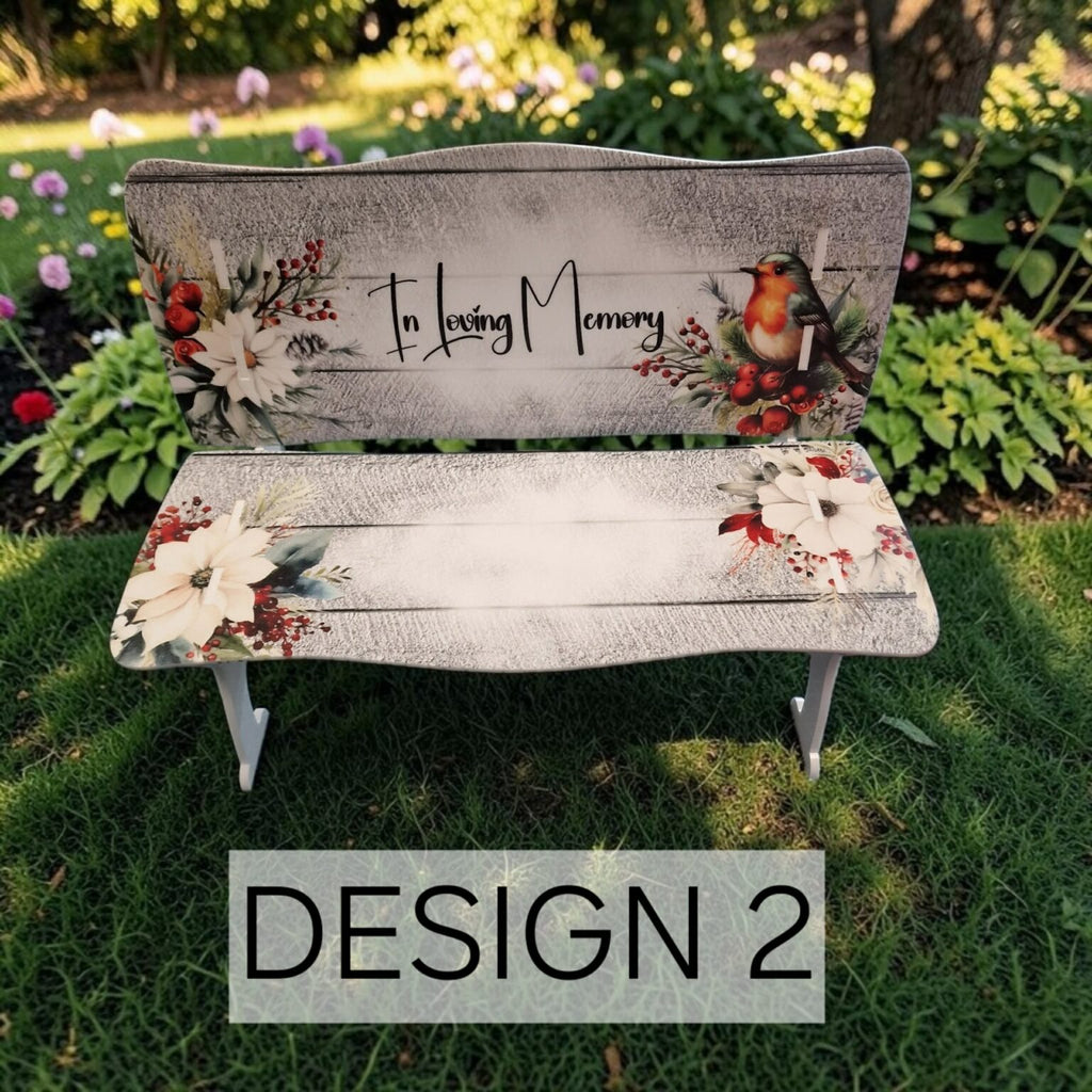 Large UV Printed memorial Bench