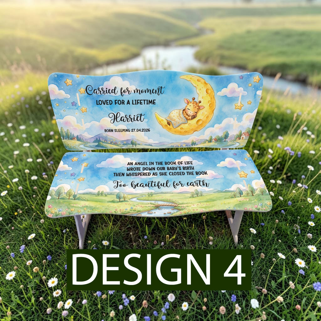 Large UV Printed memorial Bench