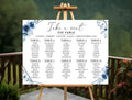 Landscape table plan blue flowers upto 10 tables