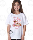 Personalised Yeehaw I’m the birthday girl Tshirt
