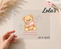 Sleepy bear iron on transfer
