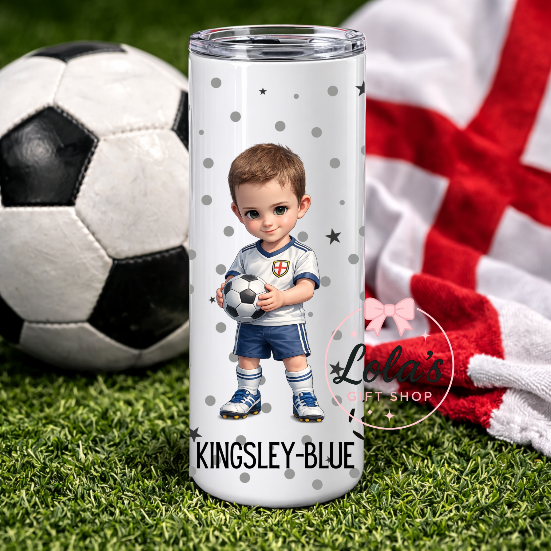 Chibi football 12oz tumbler
