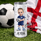 Chibi football 12oz tumbler