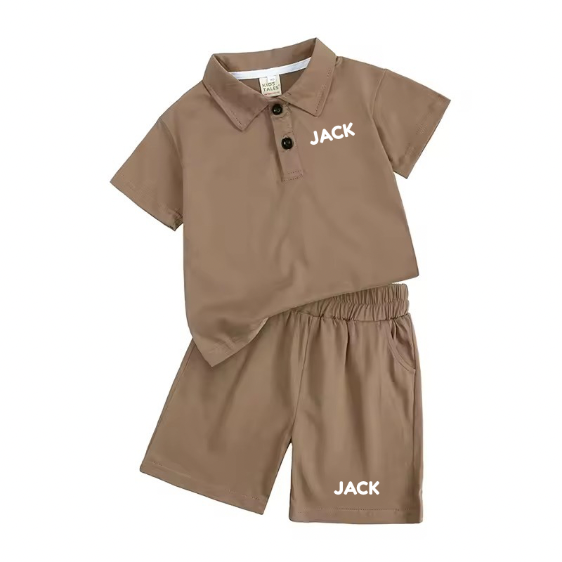Personalised polo top and shorts