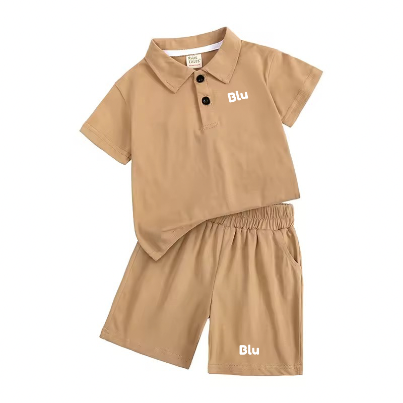Personalised polo top and shorts