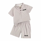 Personalised polo top and shorts