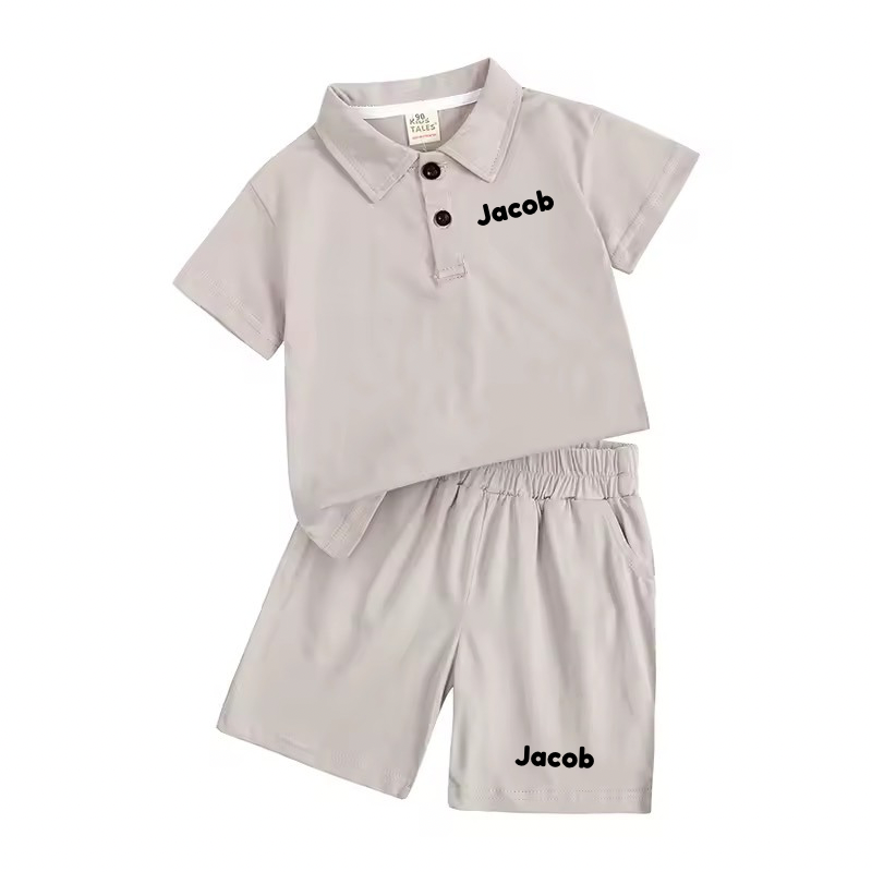 Personalised polo top and shorts