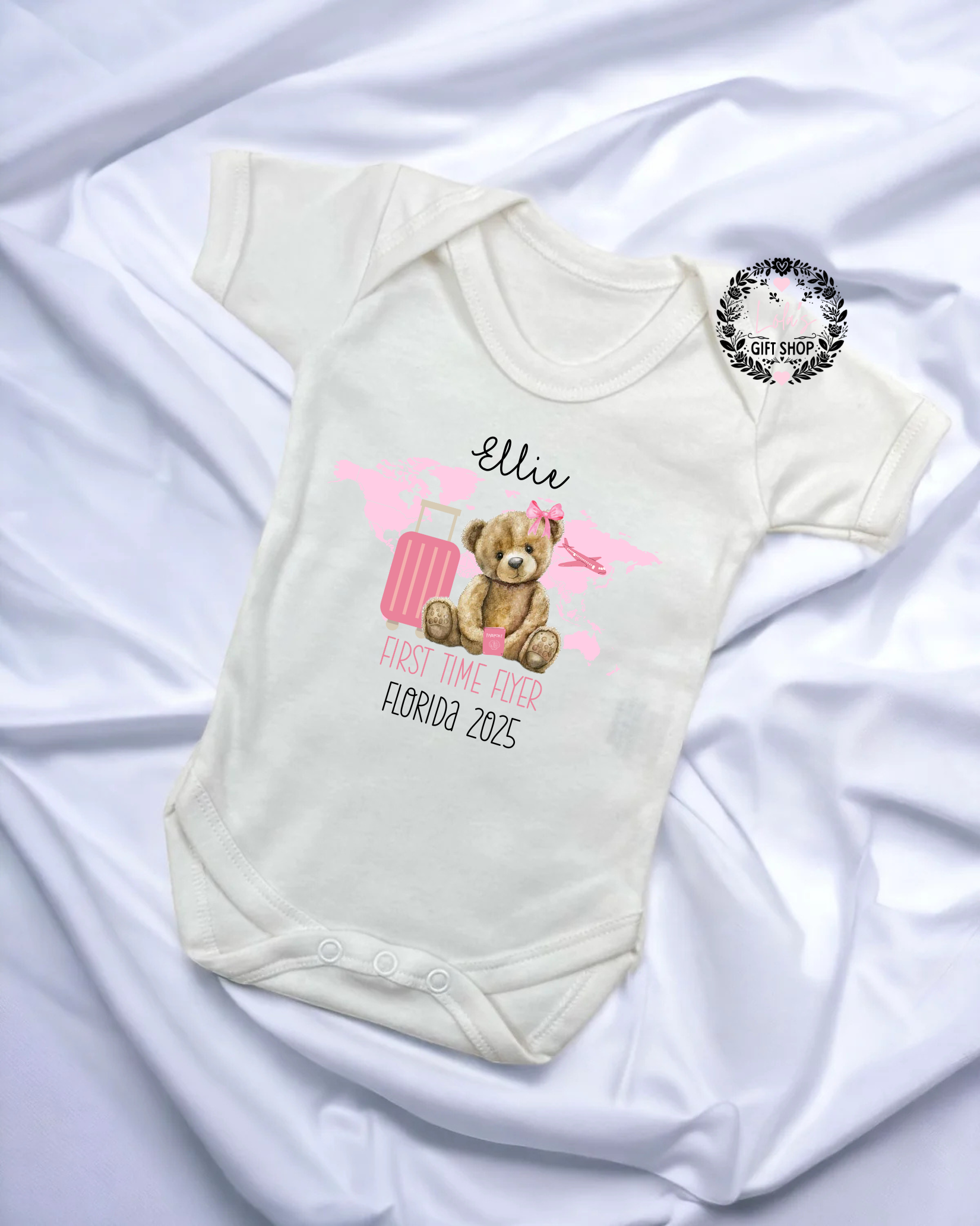 Personalised first time flyer vest/bodysuit baby
