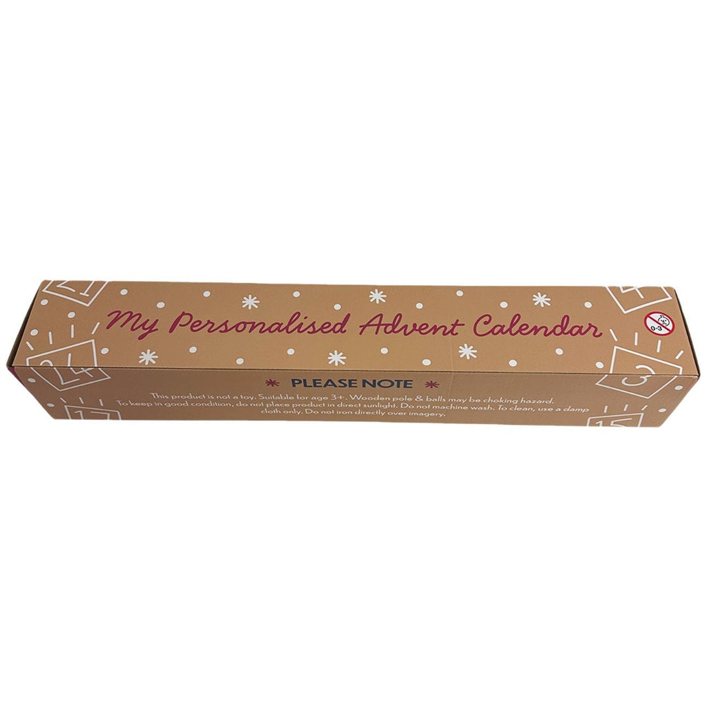 Personalised family advent calendar with family photos