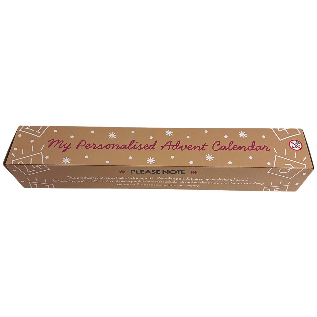 Personalised family advent calendar with family photos