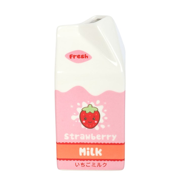 Strawberry Milk Carton Flower Vase