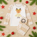 Glitter effect reindeer pyjamas