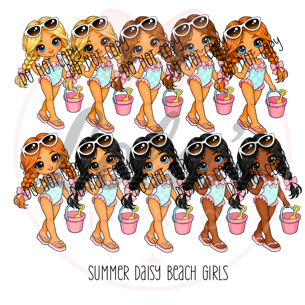 Daisy beach club dolls personalised tshirt
