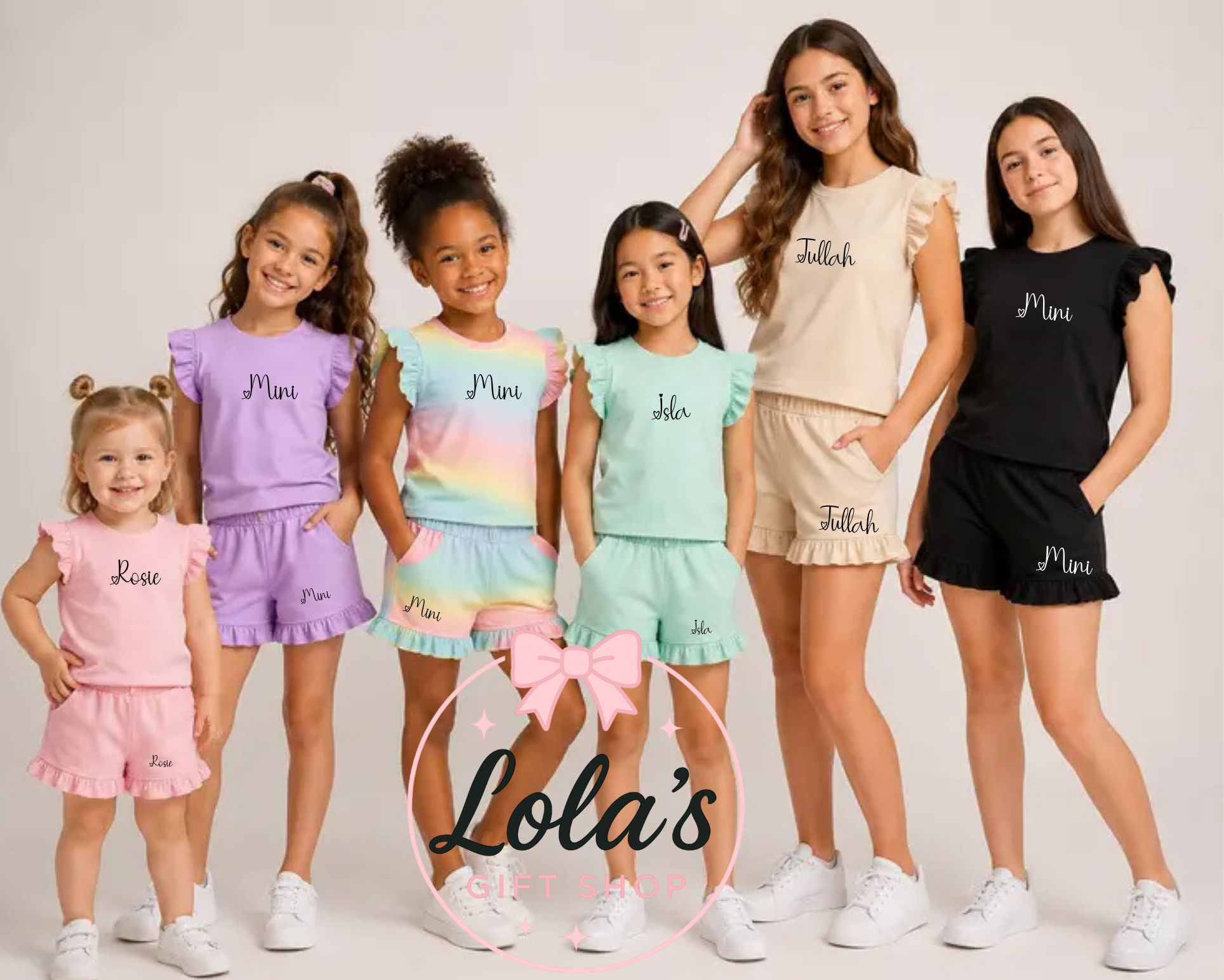 Kids frill shorts set