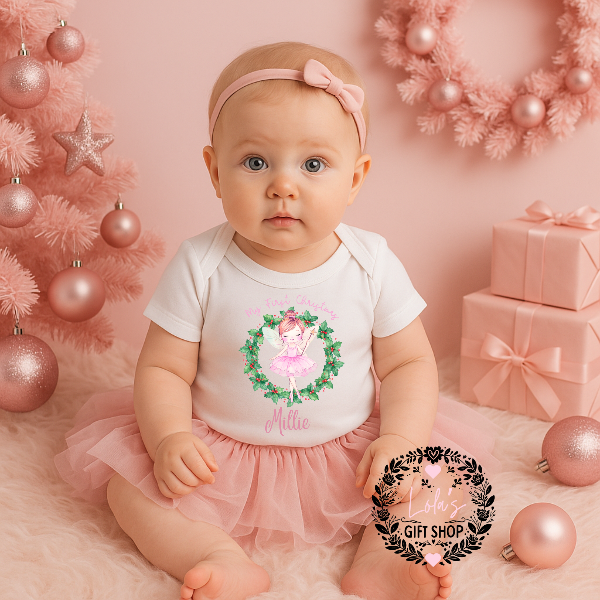 My first fairy Christmas baby vest