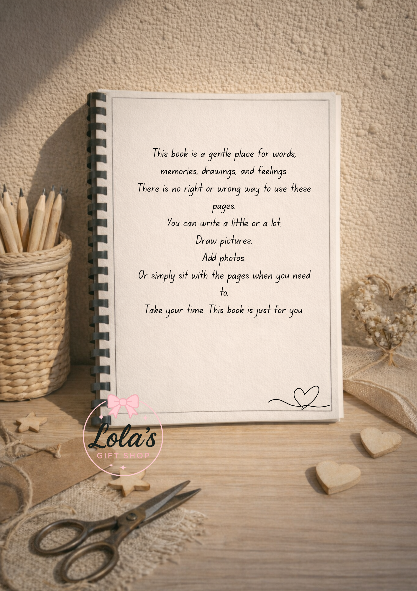 Personalised Letters to Heaven Memory Book