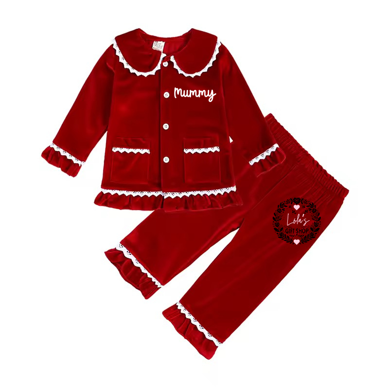 Adult velvet pyjamas