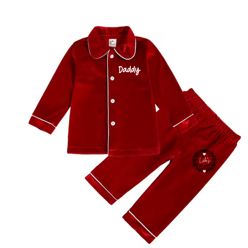 Adult velvet pyjamas