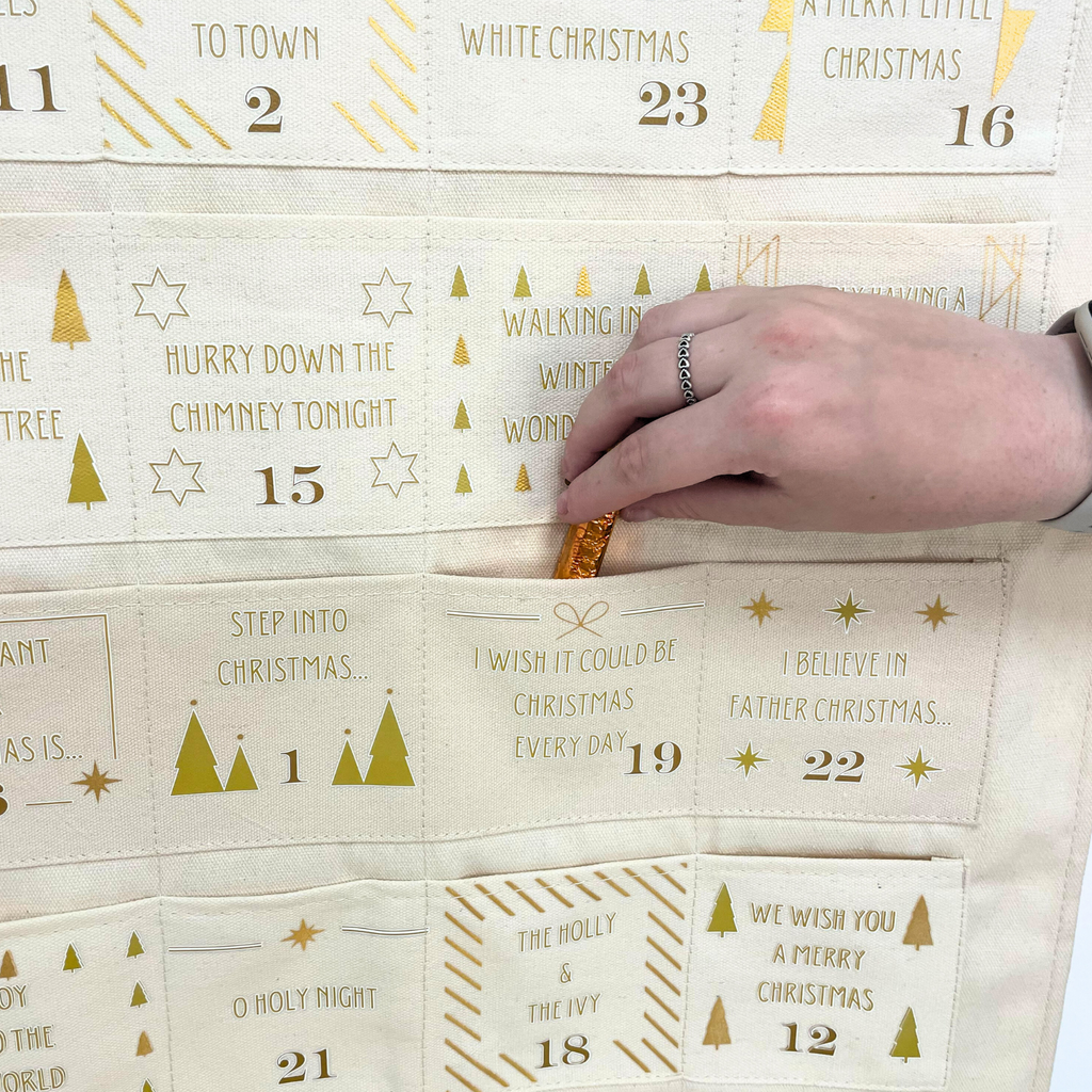 Personalised Christmas Hits Advent Calendar Countdown - Christmas songs advent calendar for kids