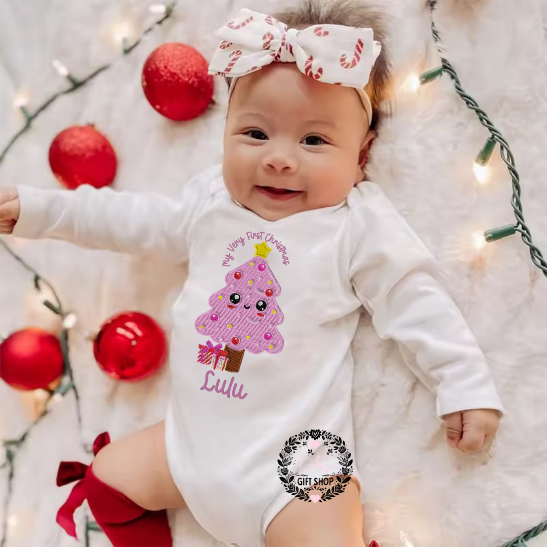 My Very First Christmas Personalised Baby Grow