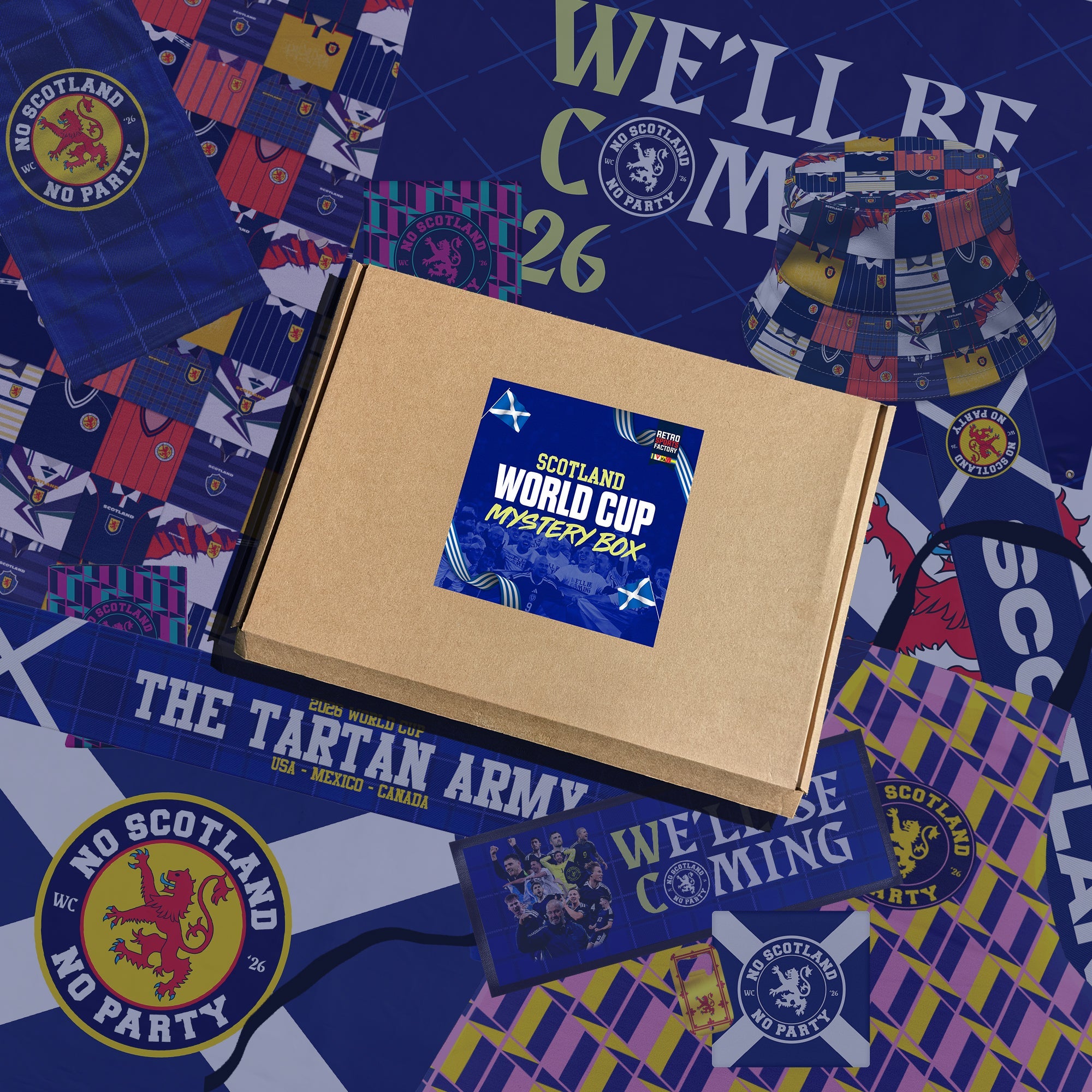 Scotland World Cup Father's Day Bar Box | Retro Man Cave Set