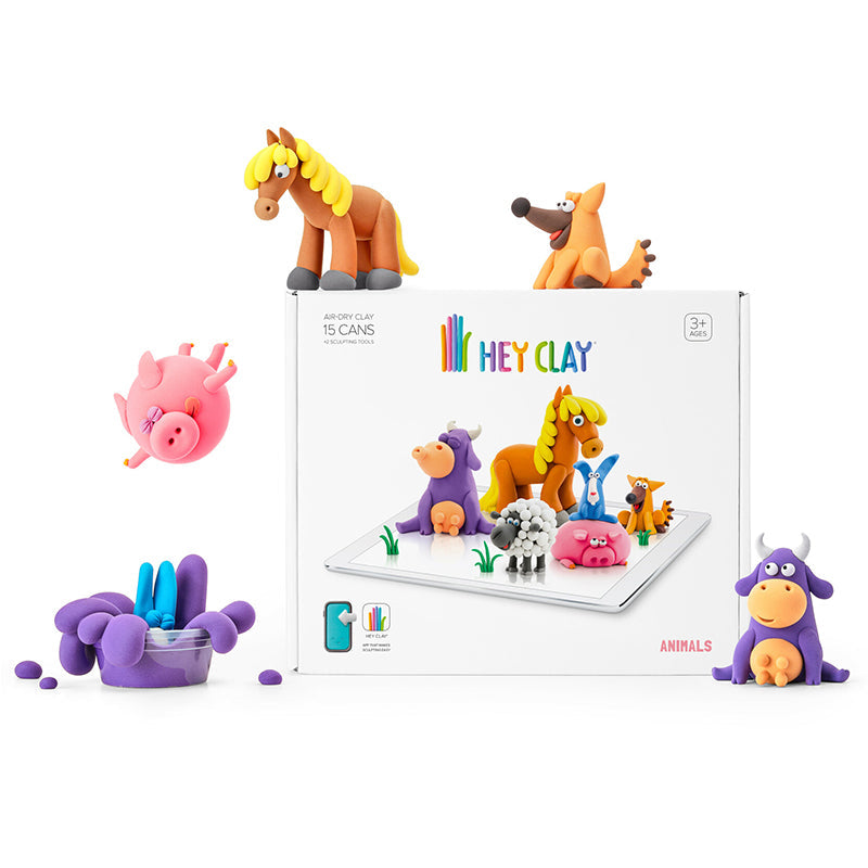Hey Clay Animals Large 15 Can Set