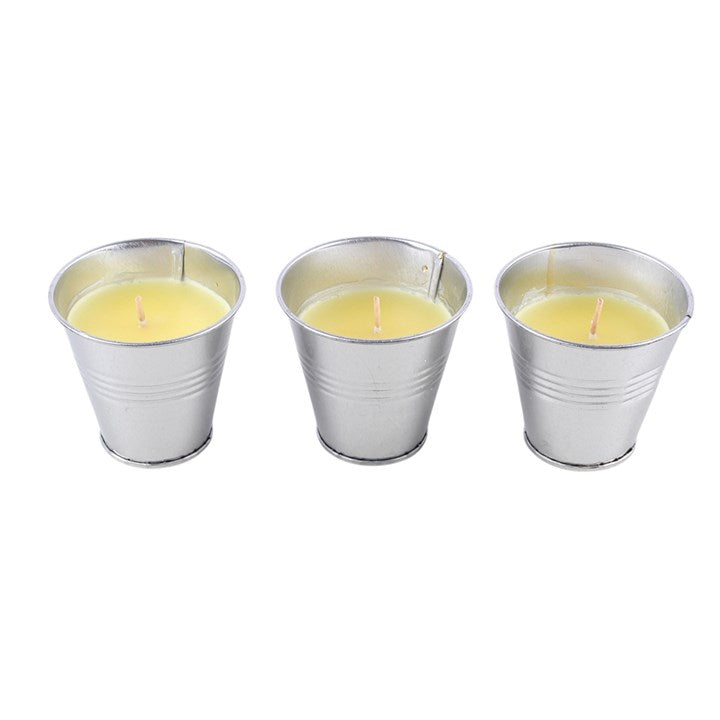 Set of 3 Citronella Bucket Candles