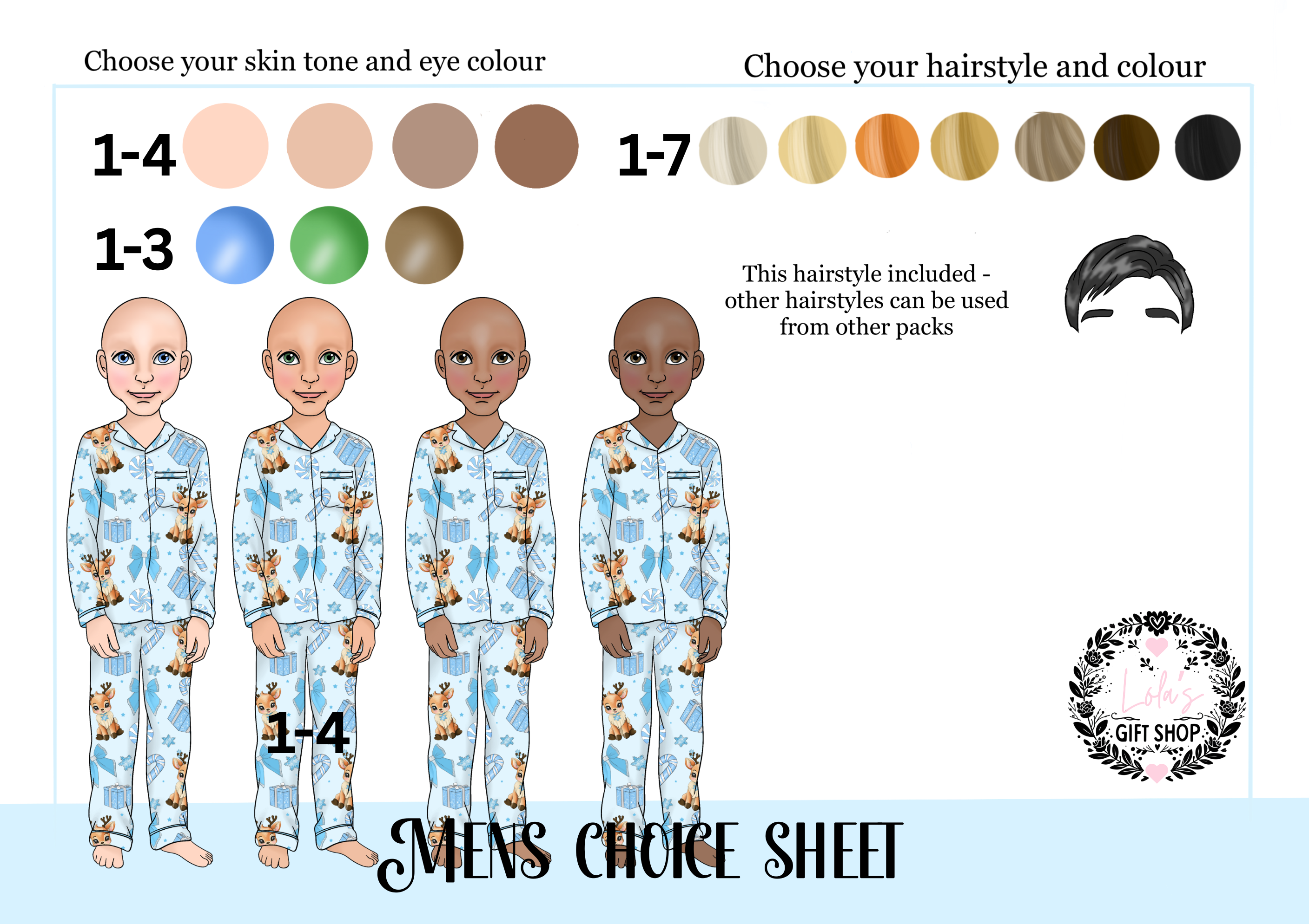 Adults reindeer and you pyjamas