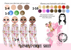 Girl reindeer and you Christmas gift box