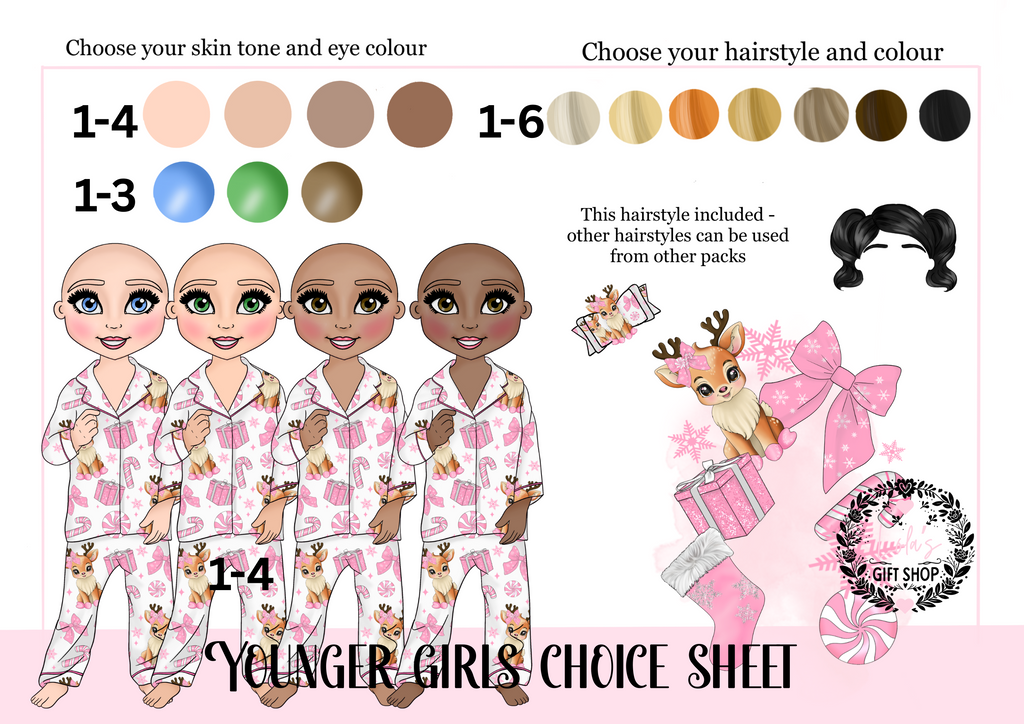 Kids reindeer and you pyjamas