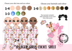 Girl reindeer and you Christmas gift box
