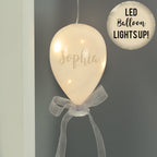 Personalised Message LED Hanging Glass Balloon